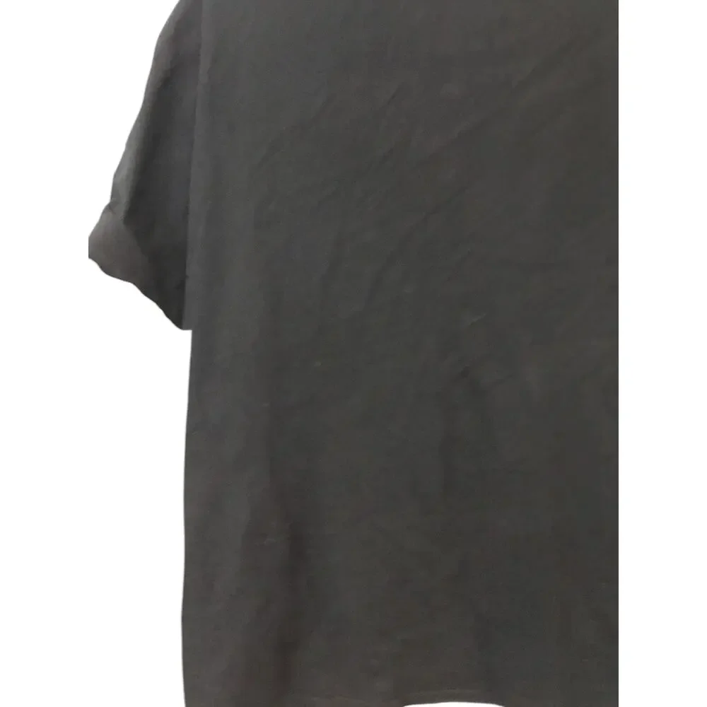 True Religion T Shirt Mens 2XL Basic Black Logo Crew Neck Short Sleeve Pullover